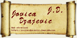 Jovica Džajević vizit kartica